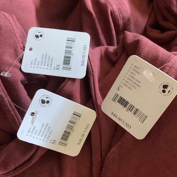 FP MOVEMENT Inspire Layer Long Sleeve Top Oxblood Washed Burgundy - Picture 7 of 8